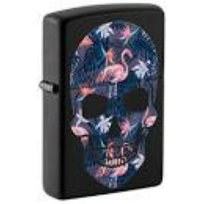 Zippo Flamingo Skull Design Lighter