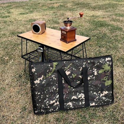 Campingmoon Folding Multipurpose Table with Bamboo Board