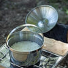 Campingmoon Aluminum 3-Layer Steel Cooking Pot