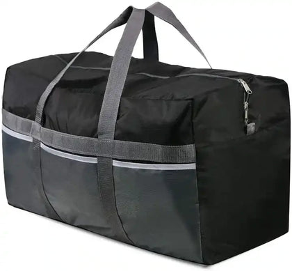 Travelest Extra Large Light Weight Foldable Duffel Bag 96L - Black