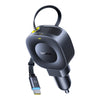 Baseus PrimeTrip VR2 Car Charger with Retractable Cable C+C 45W - Cosmic Black