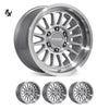 RANGER/EVEREST (17X9) 4x FULL MACHINED APOLLO WHEELS (6/139) +40 OFFSET