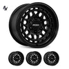 Hilux (17X9) 4x MATT BLACK LOTUS WHEELS (6/139) LITEFORGED +12 OFFSET