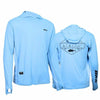 Hooded Long Sleeve Performance Shirt Legacy Light Blue