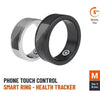 Porodo Phone Touch Control Smart Ring-Health Tracker M 19.1mm