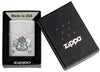 Zippo Card Skull Emblem Design Lighter