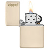 Zippo Lighter Flat Sand Zippo Logo