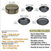 Campingmoon Camping Plates Stainless Steel 4pcs