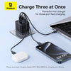 Baseus Palm Fast Charger 2C+U 65W - Cluster Black (with Baseus Cable USB-C to USB-C 100W)