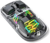 Porodo Transparent Dual-Mode Wireless Mouse RGB Light And Magnetic Cover