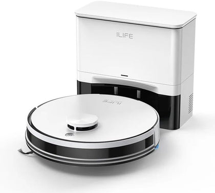 ILIFE A30 Pro Robot Vacuum and Mop with Self-Emptying Station - White