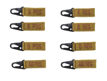 Blood Type Keychain Khaki