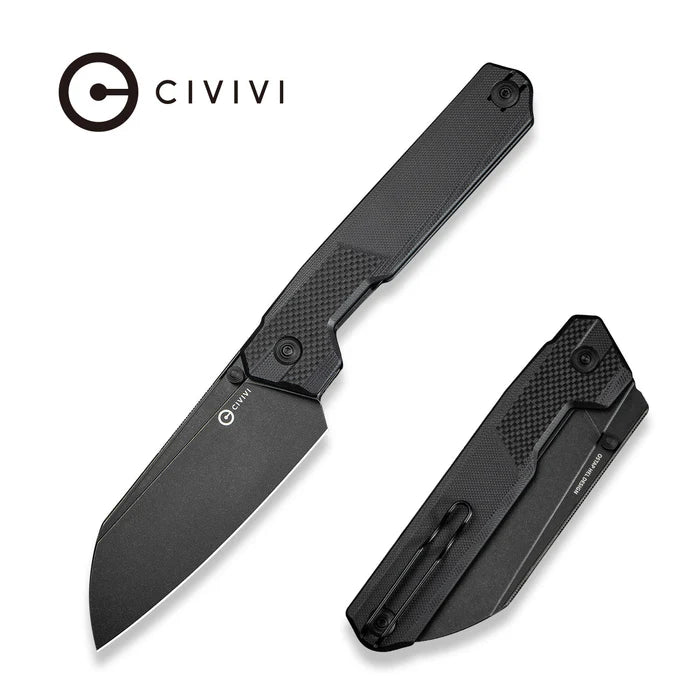 CIVIVI Hid Thumb Stud Knife G10 Handle Black