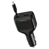 Powerology Cyber 81W USB - C Retractable Car Charger