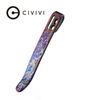 CIVIVI Flamed Blue / Purple Titanium Pocket Clip 55MM