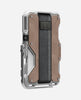 AULUMU G03 Multi-Tool Magnetic Metal Wallet Leather Cover - Genuine Leather