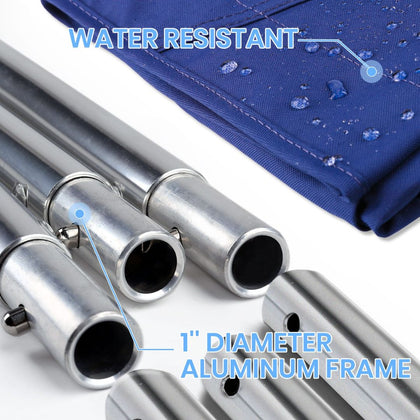 blue bimini top for inflatable boat 183x 137-152 x117cm