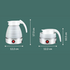 Voya Travel Folding Electric Kettle 0.6L – UK Plug – White