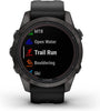 Garmin - Fenix 7S Pro Sapphire Solar Edition Black DLC Titanium with Black Band