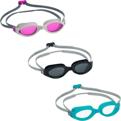 Bestway Accelera 3-Pack Goggles (Contents:three pairs of goggles, 3 assorted colors)