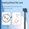 TELESIN New Design 3m Carbon Fiber Selfie Stick