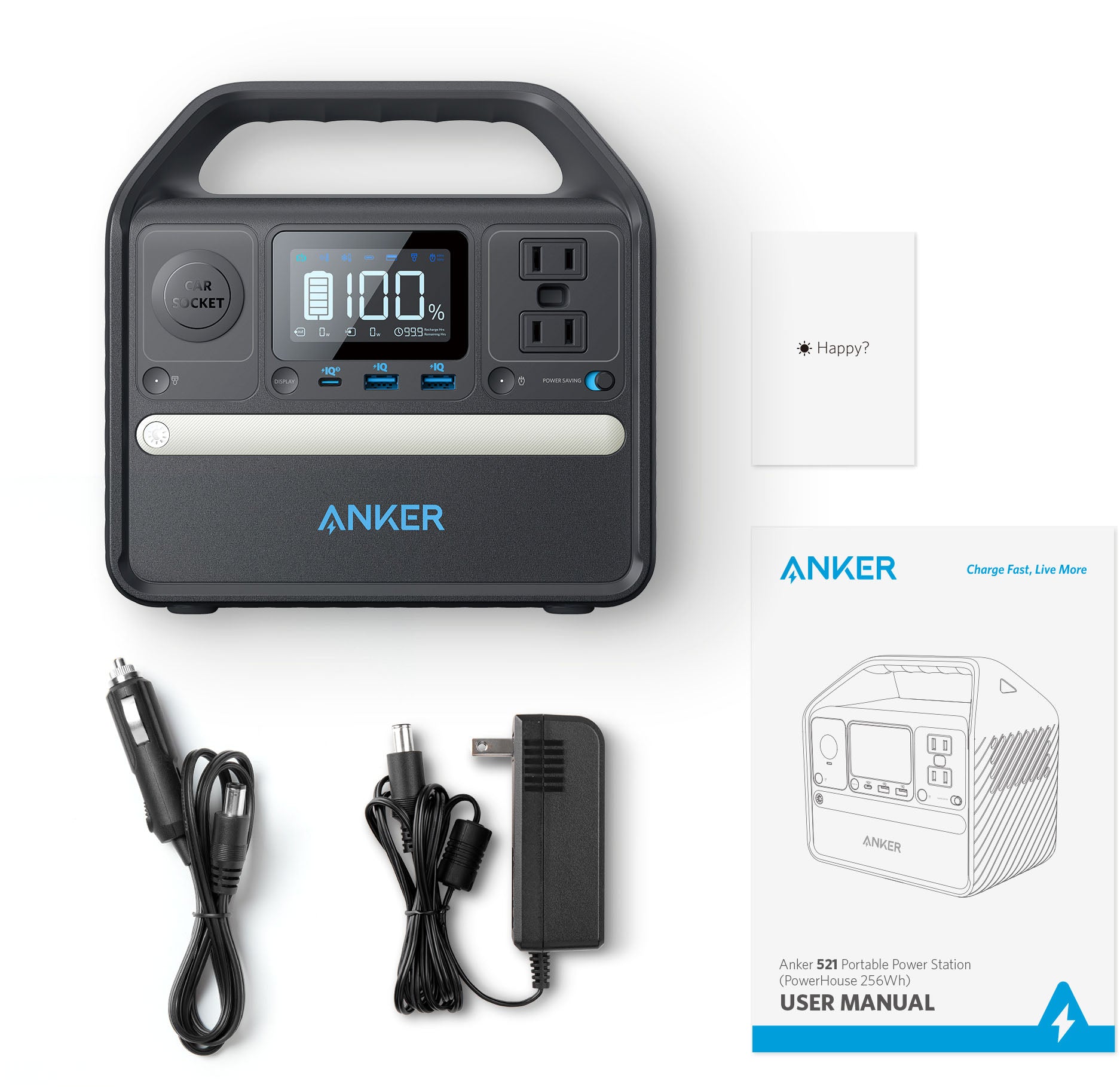 Anker - 521 Portable Power Station (PowerHouse200W / 256Wh) – Campnsea