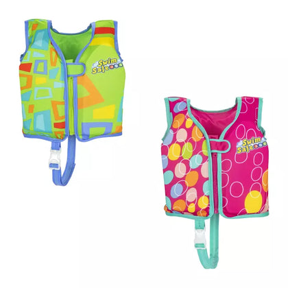 Bestway Aquastar Fabric Swim Vest S/M (Contents:Swim Vest, 2 assorted colors, Size: S/M)