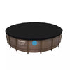 Bestway 18'/5.49M Pvc Pool Cover (Contents:one pool cover, Fits 5.49m (18') Steel Pro Max Pools and 5.49m (18') Power Steel Pools and 5.49m (18') Power Steel Swim Vista Series Pools)