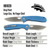 Honey Badger Flipper D2 Large - Blue