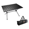 Campingmoon Roll UP Camping Table Lightweight Foldable Aluminum with Carrying Bag