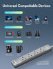 RAVPower RP-PC1039 4 Outlets Power Strip Gray UK Version 3m with USB Port