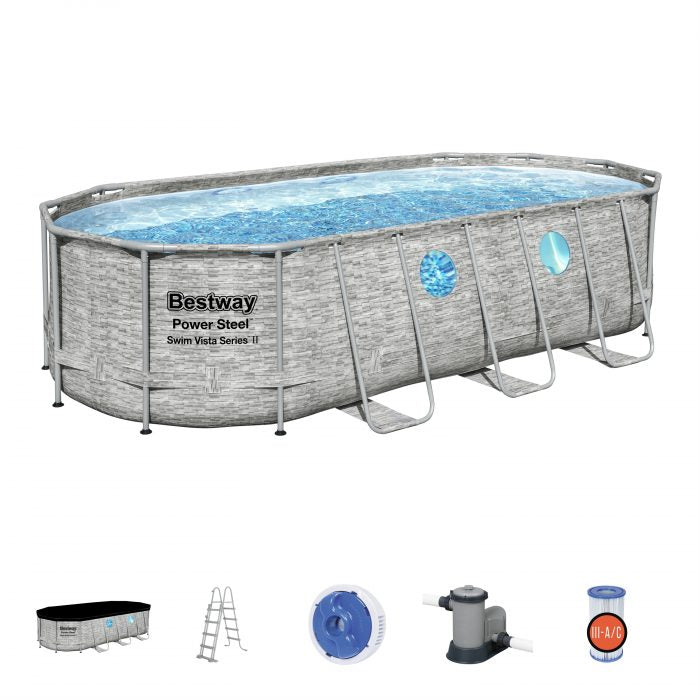 Bestway Power Steel Swim Vista Series II pool image 3