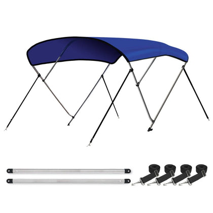 blue bimini top for inflatable boat 183x 137-152 x117cm