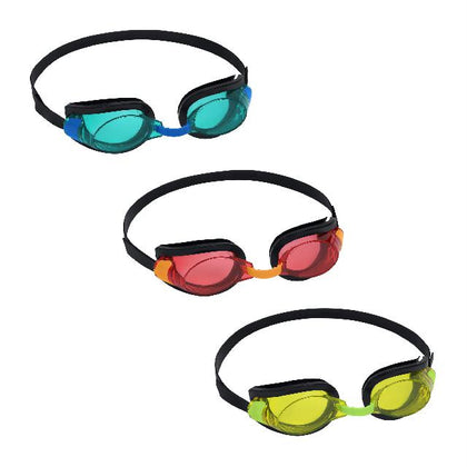 Bestway Aqua Burst Essential II 3-Pack Goggles (Contents:three pairs of goggles, 3 assorted colors)