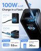 EcoFlow RAPID Power Bank (25,000mAh, 170W, 100W Built-In and Retractable Cables) - Black
