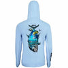 Hooded Long Sleeve Performance Shirt GT Light Blue