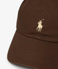 Polo Cotton Chino Ball Cap Brown Pony Logo