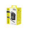 Baseus EnerCore CG11 6-in-1 Universal Travel Adapter with Retractable Cable 70W - Cosmic Black
