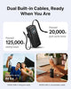 EcoFlow RAPID Power Bank (25,000mAh, 170W, 100W Built-In and Retractable Cables) - Black