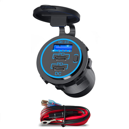 USB Socket - USB + Dual C Type