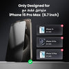 Ugreen Privacy Screen Protector with Installation Frame for iPhone 15 Pro Max (1-Pack) SP410