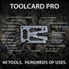 Lever Gear Toolcard Pro - 40 in 1 Credit Card Multitool
