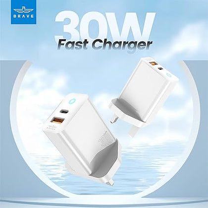 Brave 30W GAN Fast Charger With Cable