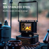 GOOUT Springhill Camping Stove Oil Lamp for Outdoor Use Portable Stove with a Storage Bag for Lighting Cooking and Warming 6.3x4.7x7.5 inch (Handle Not Included) Black