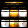 6 Modes Series Amber And White Led Light Barscurved