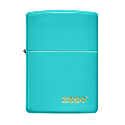 Zippo Flat Turquoise Zippo Lasered Lighter