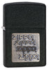 Zippo Black Crackle Gold Zippo Logo
