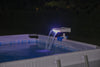 58619 Flowclear Soothing Waterfall, Above Ground Pool Accessory with LED Lights, Multicolor