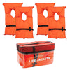 Life Jacket Vest 4 Pack Type II