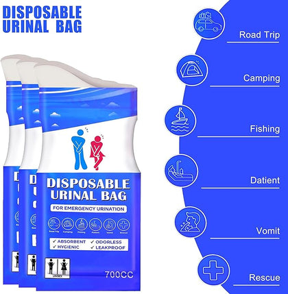 (24 Pcs Special Offer) Disposable Urinal Bag 700ML